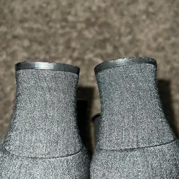 111 state vintage low block heel leather sole gray pumps‎ women’s size 8 - Picture 5 of 6